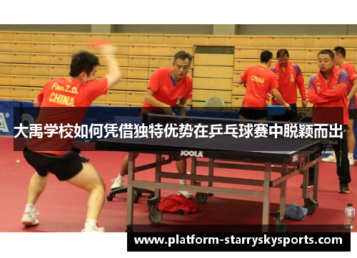 大禹学校如何凭借独特优势在乒乓球赛中脱颖而出
